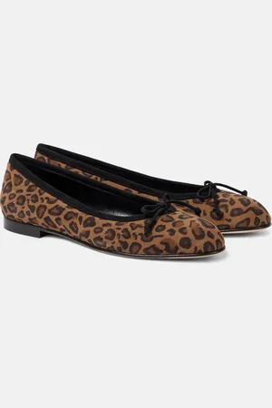 Manolo Blahnik Ballerine Veralli in suede stampato