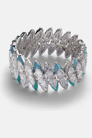 Kamyen Anello in oro bianco 18kt con diamanti