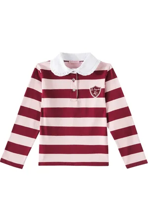 La Coqueta Polo Rosalie in jersey di cotone a righe