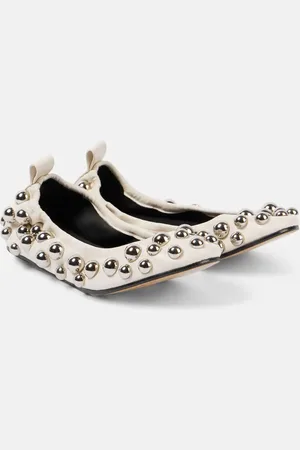 Isabel Marant Ballerine Belna in pelle con borchie