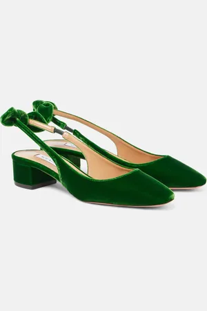Aquazzura Pumps slingback Very Bow Tie 35 in velluto