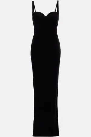 Balenciaga Abito bustier in velluto