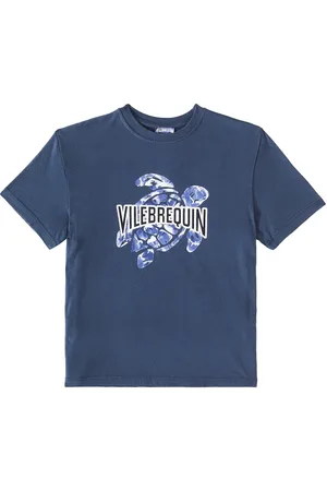 Vilebrequin T-shirt in jersey di cotone con logo