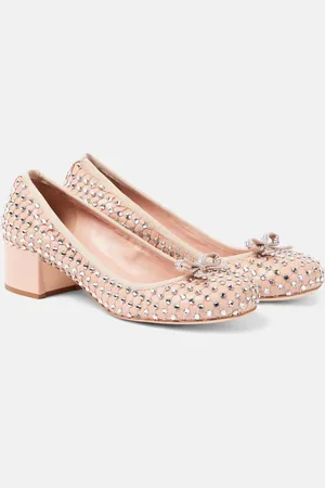 RENE CAOVILLA Pumps in pelle con cristalli