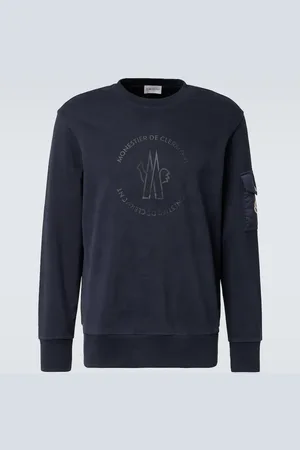 Moncler Felpa in jersey di cotone con logo