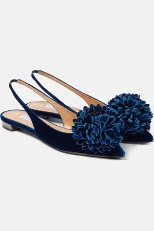 Aquazzura Ballerine slingback Couturier in velluto