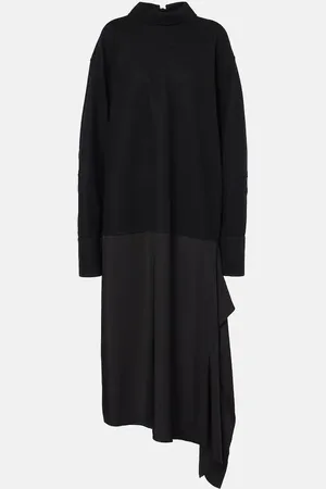 Jil Sander Abito midi convertibile in lana