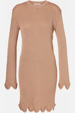 Chloé Chloé Abito corto in maglia con lamé