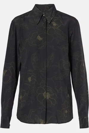 DRIES VAN NOTEN Camicia in seta con stampa floreale