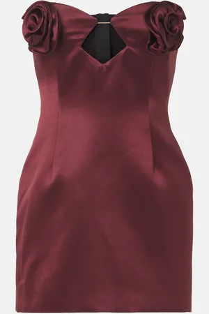MAGDA BUTRYM Abito bustier in raso di seta