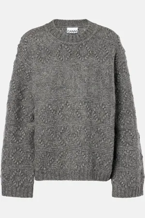 Ganni Pullover in lana e cotone