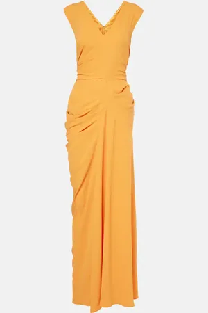DRIES VAN NOTEN Abito lungo con ruches