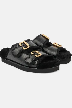 Chloé Chloé Sandali Nil in pelle con shearling