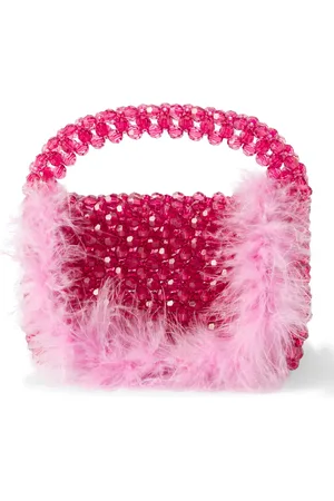 MONNALISA Borsa con perline e piume