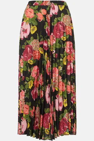 JUNYA WATANABE Gonna midi con stampa floreale