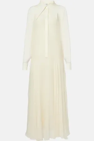 Chloé Chloé Abito chemisier in chiffon di seta