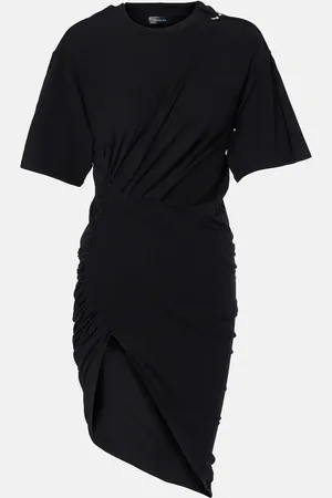 MUGLER Abito corto in jersey di misto cotone