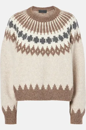 NILI LOTAN Pullover Alena Fair Isle in misto alpaca