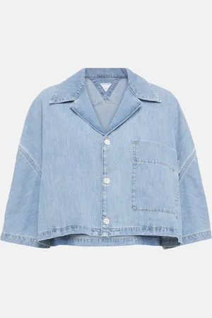 Bottega Veneta Camicia di jeans cropped