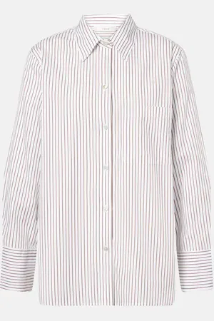 Vince Camicia in popeline di cotone a righe