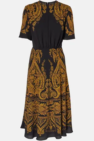 Etro Abito midi con stampa paisley