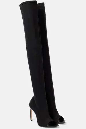 Victoria Beckham Stivali cuissardes in mesh