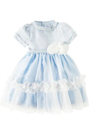 PATACHOU Abito in tulle con applicazioni floreali