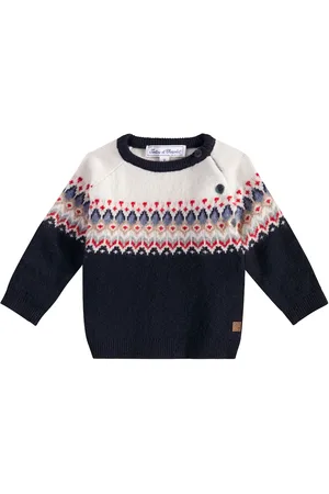 Tartine Et Chocolat Baby - Pullover Fair Isle in jacquard di lana