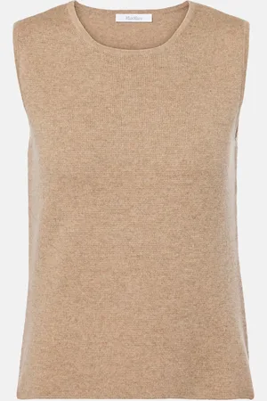 Max Mara Gilet Fosco in lana e cashmere