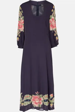 Etro Abito lungo con stampa floreale