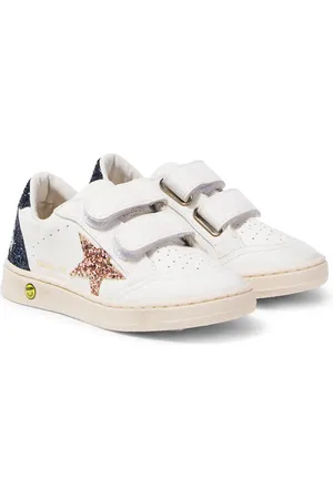 Golden Goose Sneakers Ball Star in pelle con glitter