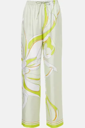 Tory Burch Pantaloni a gamba larga in seta