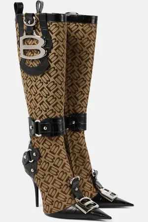 Balenciaga Stivali Essex con pelle