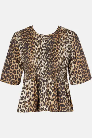 Ganni Top in cotone con stampa