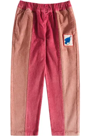 Jelly Mallow Pantaloni Bird in velluto a coste