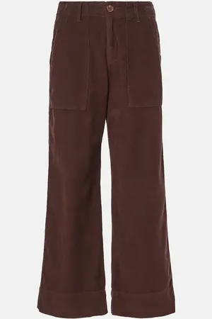 Velvet Pantaloni a gamba larga Vera in velluto