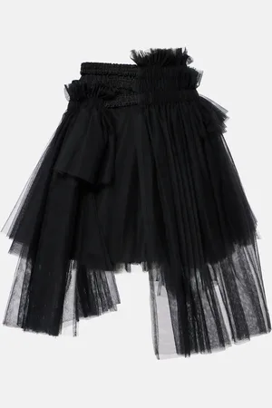 NOIR KEI NINOMIYA Gonna midi in mesh