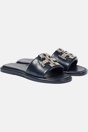 Tory Burch Sandali Double T Deco Sport in pelle