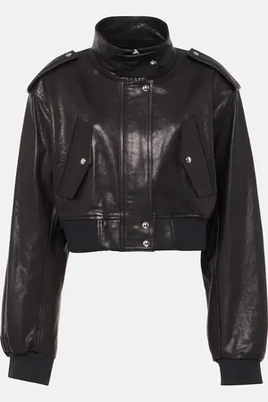 Khaite Bomber cropped Kember in pelle