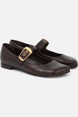 Chloé Chloé Ballerine Mary Jane Polly in pelle stampata