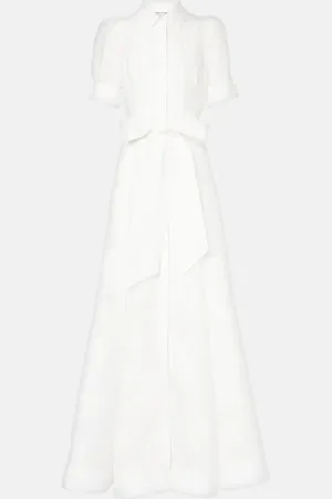 Rebecca Vallance Bridal - Abito lungo Annette in broccato