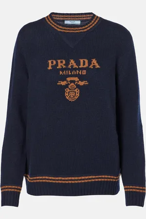Prada Pullover in lana e cashmere con logo