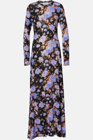 ULLA JOHNSON Abito lungo Amari con stampa floreale