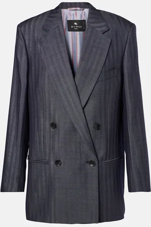 Etro Blazer in misto lana a righe