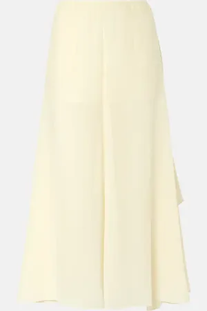 Chloé Chloé Pantaloni culottes in georgette di seta
