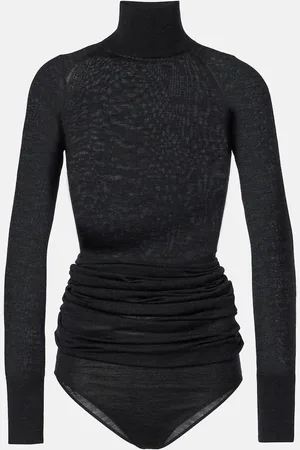 Alaïa Alaïa Body dolcevita in lana drappeggiato
