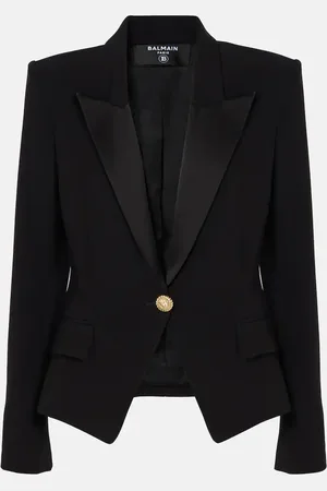 Balmain Blazer monopetto in crêpe