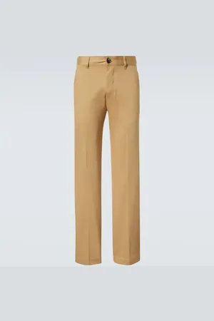 Ami Pantaloni chino in raso di cotone