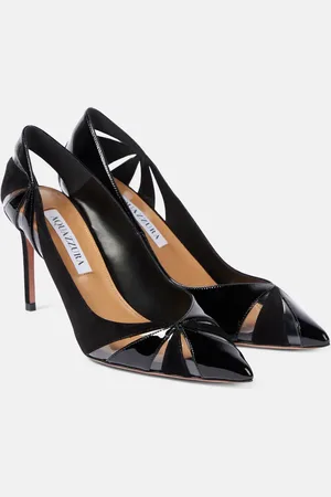 Aquazzura Pumps Puzzle 85 in vernice, suede e PVC