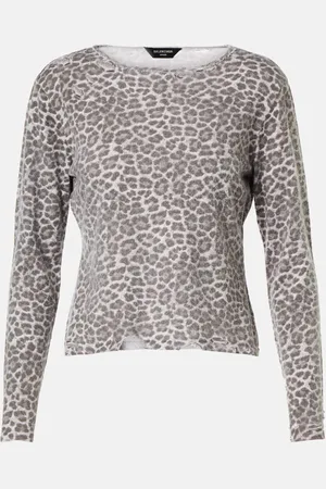 Balenciaga Pullover in jersey distressed con stampa
